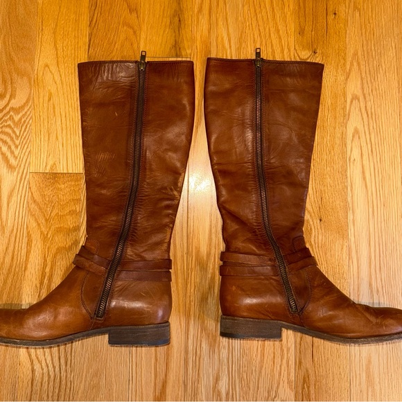 Frye Cognac Leather Over the Knee Boots - Picture 2 of 3